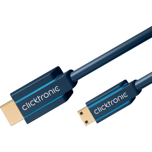 Clicktronic - Konfektioniertes A/V-Kabel Mini-HDMI-Adapterkabel 70322 2m,Ethernet