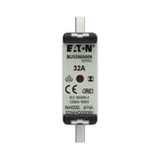 Eaton - Messersicherung Sicherungseinsatz Nieders. 32NHG000BI 32A AC 500V 120kA − 3 Stück