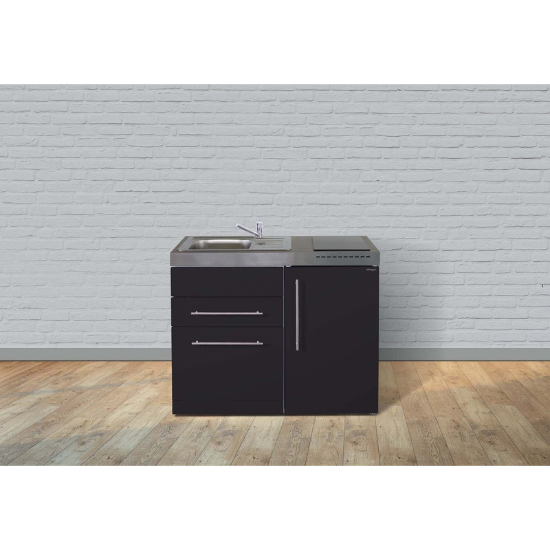 Stengel - Mini-Küche Miniküche Premiumline MPSM110SGKFreBliS Schwarz matt