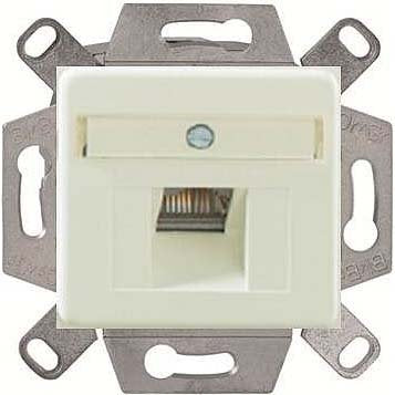 Dätwyler IT Infra - Kommunikationsanschlussdose Kupfer Anschlussdose Cat.6A 435067 CSA Plus 1/8 RAL9010