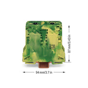 WAGO - Schutzleiter-Reihenklemme 2-Leiter-Schutzleiterklem. 285-157/999-950 50mm² − 5 Stück
