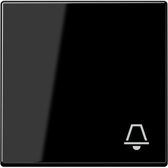 Jung - Abdeckung/Bedienelement für Installationsschalterprogramme Wippe Symbol KLINGEL sw A 590 K SW für Taster