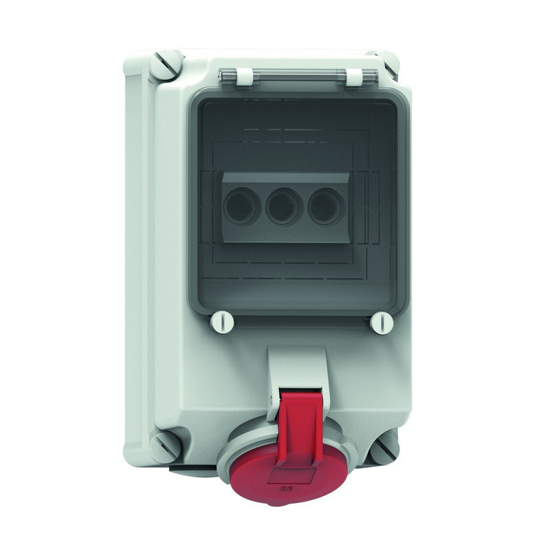 Bals Elektrotech - CEE-Steckdose abschaltbar, abgesichert (IEC 60309) Wandsteckdose GT abgesich. 15132 32A 5p 400V 6h IP44