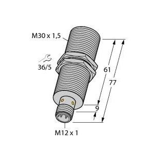 Turck - Induktiver Näherungsschalter Sensor BI15UM30EVP6XH1141 induktiv