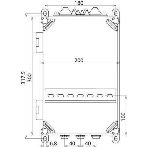 DEHN - Leergehäuse Isolierstoffgehäuse IGA 10 V2 IP54 AP-IP54 f.REG.-10TE