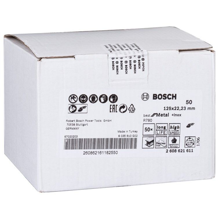 Bosch - Trenn-/Schleifscheibe PRO R780 Fiberscheibe, 2608621611 125 mm, G50
