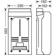 Hensel - Zähler-Leergehäuse Leergehäuse KV 9339 295x583x182mm