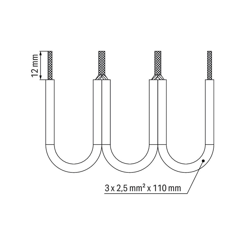 WAGO - Querverbinder/Brücker für Reihenklemme Drahtkettenbrücker 2,5mm² 709-110 isoliert,schwarz