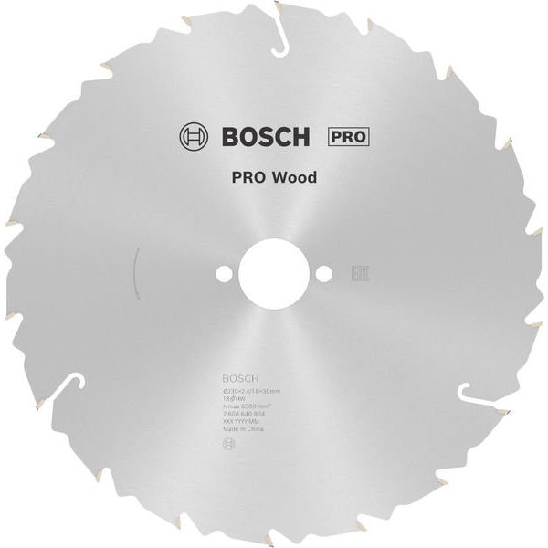 Bosch - Kreissägeblatt PRO Wood Kreissägeblatt, 2608640804 230 x 2,4 x 30 mm