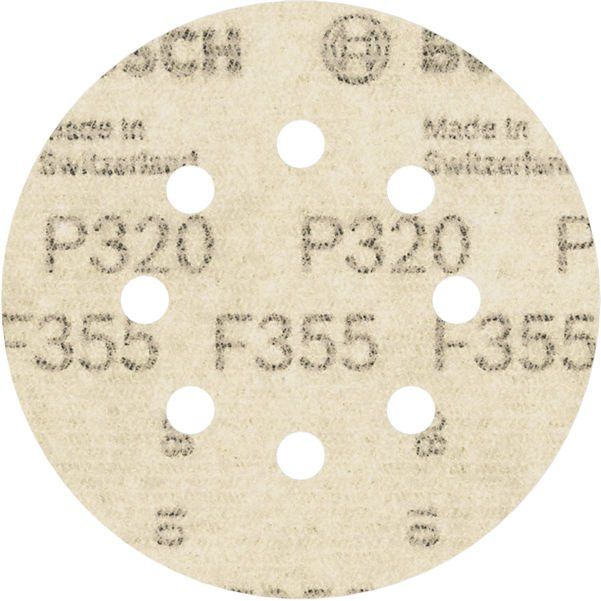 Bosch - Schleifpapier/Schleifvlies PRO F355 Schleifblatt, 125 2608605120 mm, 320, 5-tlg