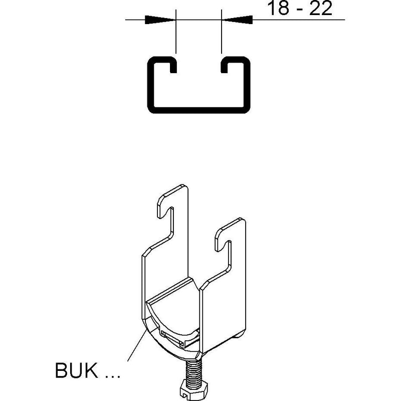 Niedax - Bügelschelle Bügelschellen BUK 76