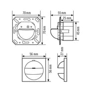 ESYLUX - Bewegungsmelder/Präsenzmelder komplett Wand-Bewegungsmelder MD180i/16BASICSetSKK 180Grad