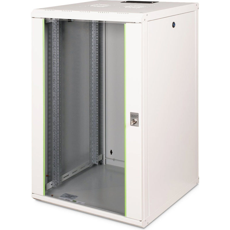 DIGITUS - Netzwerk-/Serverschrank Wandschrank mit Glastür DN-19 20U-6/6 RAL7035 HE 20