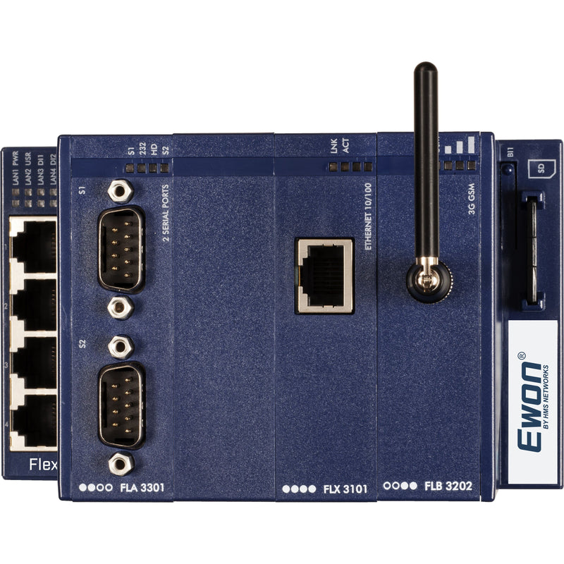 HMS Industrial - Netzwerk Router Industrial Internet router FLEXY20100_00MA Ewon Flexy201