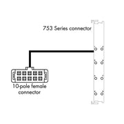 WAGO - SPS-Verbindungskabel Systemleitung für WAGO-I/O 706-7753/300-100 Serie 753