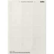 Gira - Bezeichnungsmaterial für Installationsschalterprogramme Beschriftungsbogen 145800 62,5 x 62,5mm