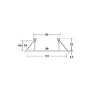 Brumberg Leuchten - Mechanisches Zubehör/Ersatzteile für Leuchten Reduzierring 81204080 schwarz matt
