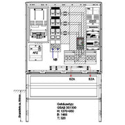 GSAB Elektrotechnik - Zähler-Komplettschrank Wandlermessung 22.W630.AR-01 RWE 630A