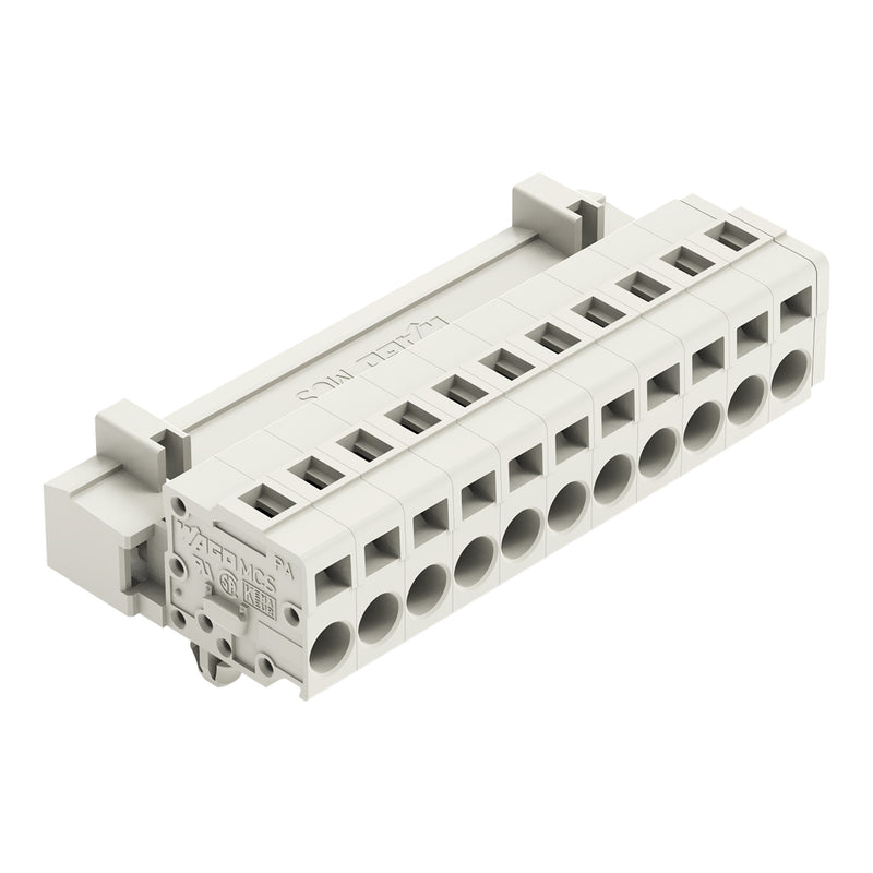 WAGO - Kabelsteckverbinder für Leiterplattensteckverbinder 1-Leiter-Stiftleiste 721-611/018-000 CAGECLAMP,2,5mm²,lgr − 25 Stück