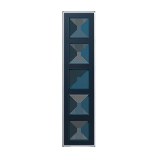 Jung - Abdeckrahmen Glasrahmen 5fach AV 585 GLM NB nachtblau