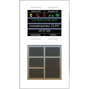 Issendorff - Bussystem-Tastsensor Glas-Tastenfeld LCN - GT10DW ws 10Ta.6LED 2,8Disp − 1 Stück