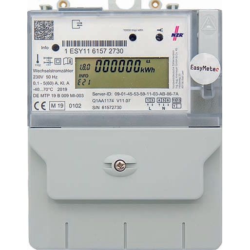 NZR - Elektrizitätszähler Elektronischer Zähler 63321115 Q1A-5(60)A MID