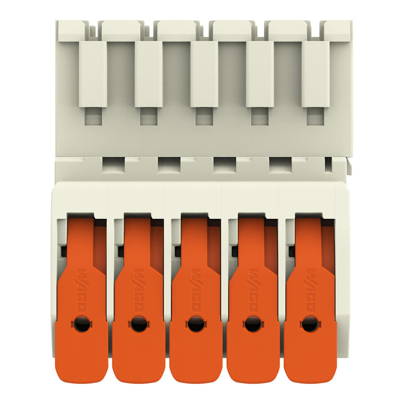 WAGO GmbH & Co. KG - Ein- und mehrpolige Klemmenleiste 1-Leiter-Stiftleiste 831-1205 Push-inCAGECLAMP,lgr − 24 Stück