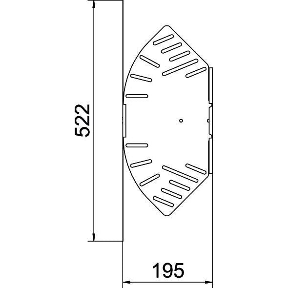 OBO Bettermann - Bogen für Kabelrinne Bogen, winkelverstellbar RB W 120 FS 110x200 bandverzinkt