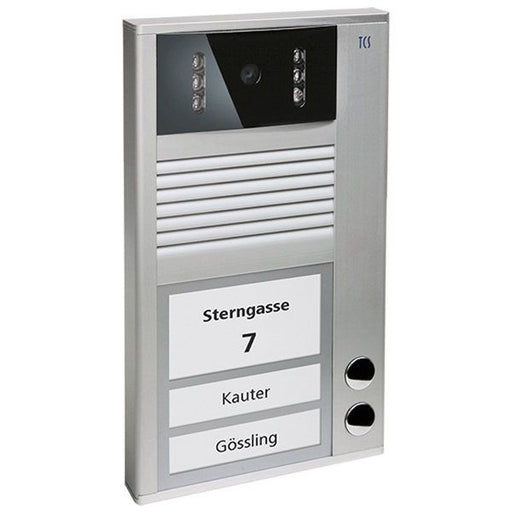 TCS Tür Control - Türstation für Türkommunikation Video Außenstation AVC11020-0010 2Tasten 1-reih.AP si