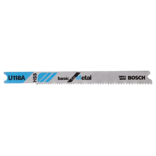 Bosch - Stichsägeblatt U 118 A 2608631511 Basic for Metal − 3 Packung
