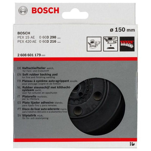 Bosch - Stützteller für Schleifwerkzeug Schleifteller weich, 150 2608601179 mm für PEX 15 und