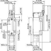 Stahl - Einzelpositionsschalter Positionsschalter 8070/2-1DDU60#275068 S/Ö Draht-Drehhebel