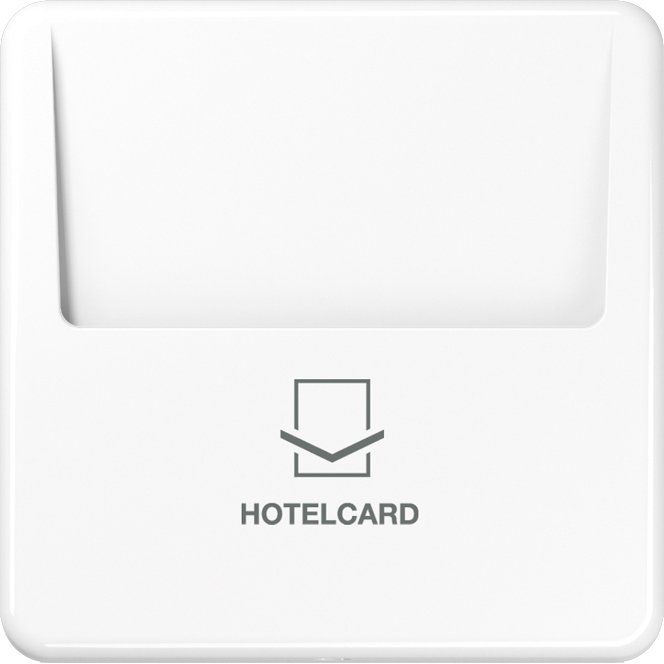 Jung - Abdeckung/Bedienelement für Installationsschalterprogramme Hotelcard-Schalter aws CD 590 CARD WW ohne Taster-Einsatz