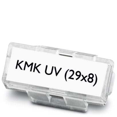 Phoenix Contact - Kabelmarkierungssystem Kabelmarkerträger KMK UV (29X8) transparent, 29x8mm − 1 Stück