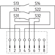 Schmersal - Magnetischer Näherungsschalter Sicherheits-Sensor BNS 16-12ZR-ST1