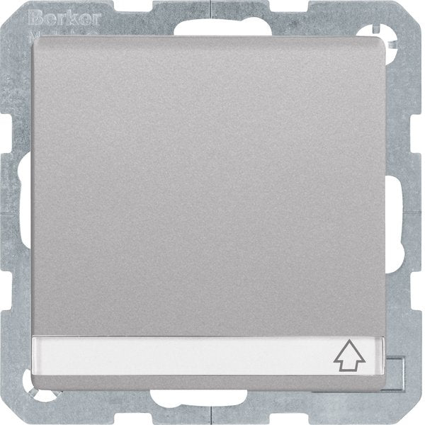 Berker - Steckdose SCHUKO-Steckdose alu/lack 47526084 mit Klappdeckel+BSF