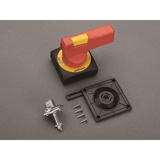 Wöhner - Zubehör/Ersatzteile für Niederspannungs-Schalttechnik Türkopplungsdrehgriff 33911 rt/ge,f.QCS200A