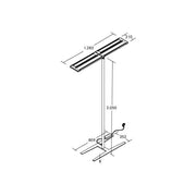 Brumberg Leuchten - Stehleuchte LED-Stehleuchte 77422694MS 4000K, dim