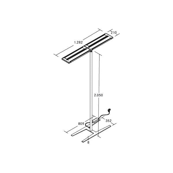 Brumberg Leuchten - Stehleuchte LED-Stehleuchte 77422694MS 4000K, dim