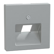 Merten - Einsatz/Abdeckung für Kommunikationstechnik Zentralplatte alu 298360 für UAE-Einsatz 1f