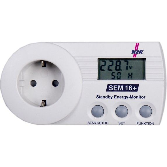 NZR - Elektrizitätszähler Standby Energy-Monitor SEM 16+ 16A 230V Kl.2