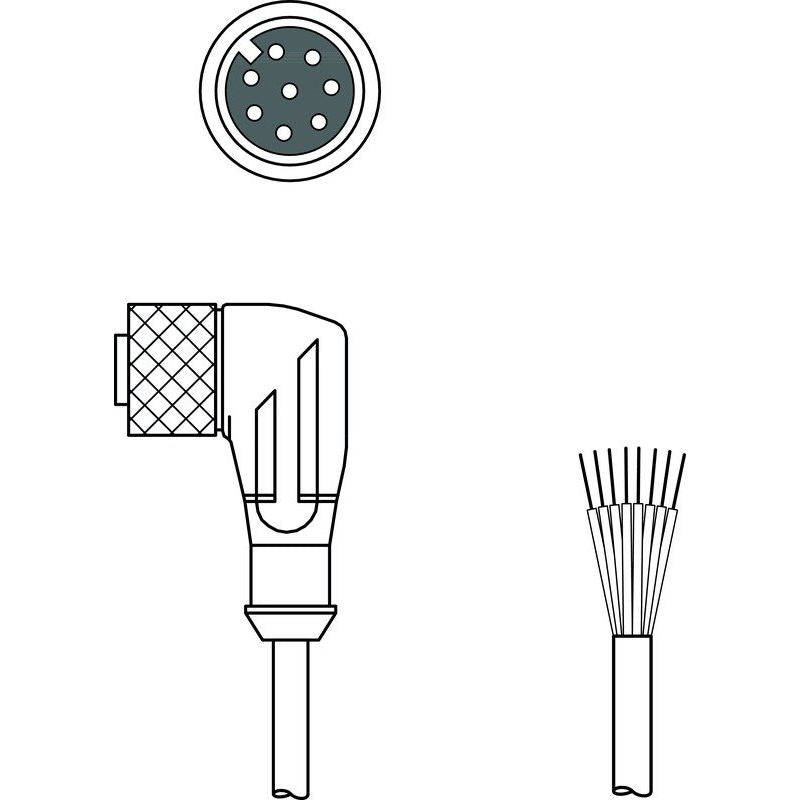Leuze - Konfektioniertes Sensor-Aktor-Kabel Anschlussleitung KD S-M12-8W-P1-050