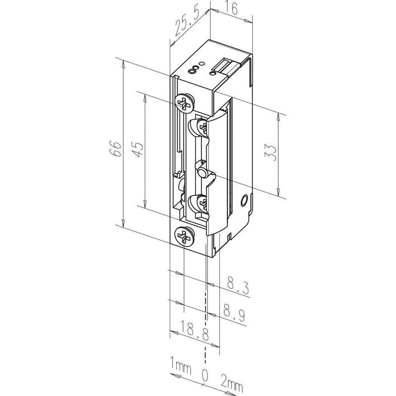 Assa Abloy effeff - Elektrischer Türöffner Elektro-Türöffner 128E--------A71 128 E FAFIX OHNE STU