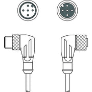 Leuze - Konfektioniertes Sensor-Aktor-Kabel Verbindungsleitung KDS DN-M12-#50143388