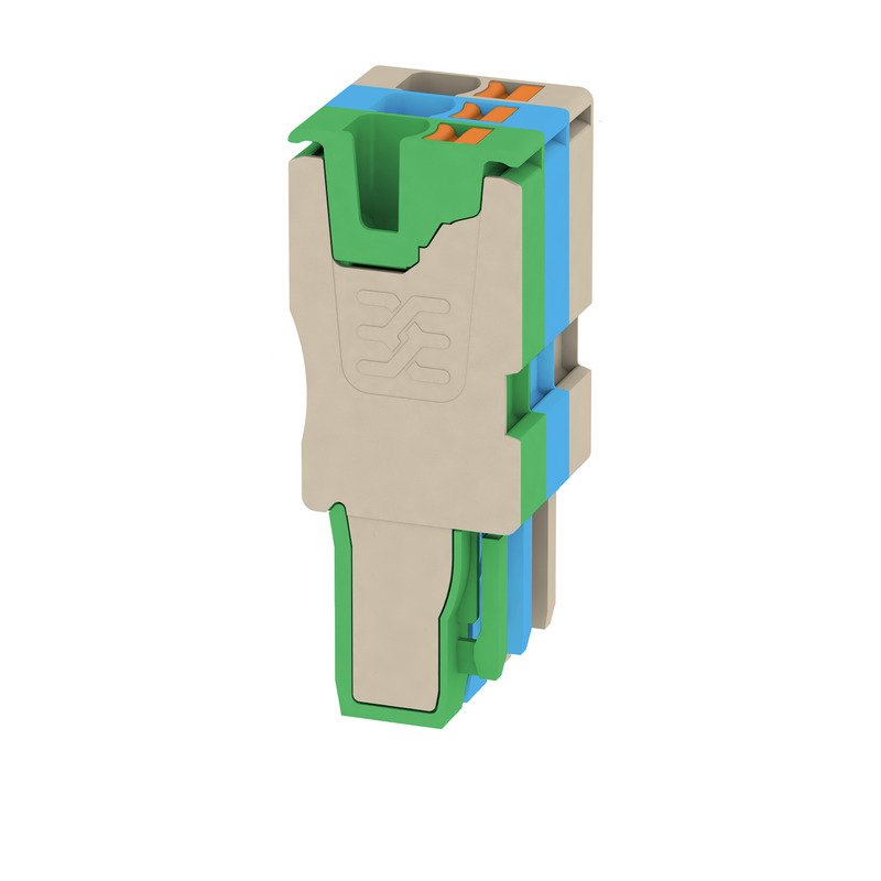 Weidmüller - Zubehör/Ersatzteile für Klemmen Stecker APG 2,5/3-BG-BL-GN 2,5qmm, 24A, Pole:3 − 25 Stück