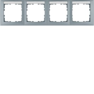 Berker - Abdeckrahmen Rahmen 4fach alu lack 10249959