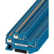 Phoenix Contact - Durchgangs-Reihenklemme Doppelstock-Klemme PTTB 1,5/S/2P BU − 50 Stück