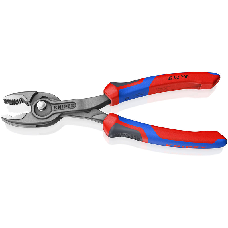 Knipex - Wasserpumpenzange Frontgreifzange 82 02 200 SB schwarz atramentiert