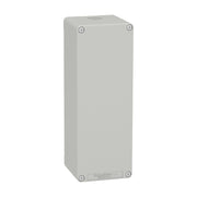 Schneider Electric - Gehäuse für Befehls- und Meldegeräte Leergehäuse XAP, Metall XAPD44 grau, ohne Bohrung