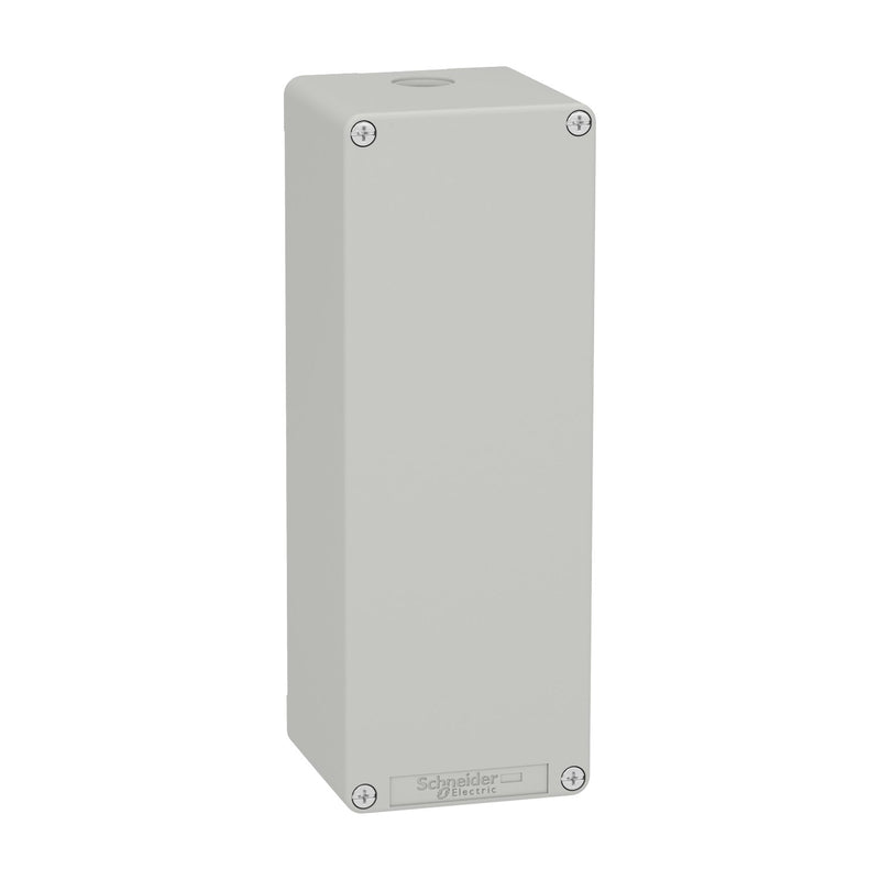 Schneider Electric - Gehäuse für Befehls- und Meldegeräte Leergehäuse XAP, Metall XAPD44 grau, ohne Bohrung